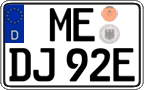 German license plate, Electric vehicles