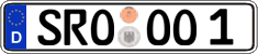 German license plate, Regular plates