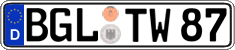 German license plate, Regular plates