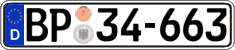 German license plate, Authorities and federal agencies