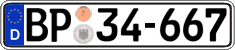 German license plate, Authorities and federal agencies