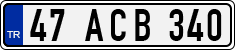 License plate of Turkey, Regular plates