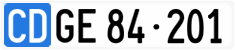 License plate of Switzerland, Diplomatic