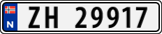 License plate of Norway, Cars