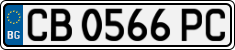 License plate of Bulgaria, Cars