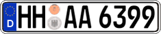 German license plate, Regular plates