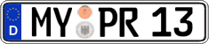 German license plate, Regular plates