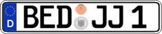 German license plate, Regular plates