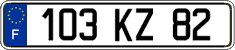 French license plate, FNI