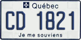 Quebec, Diplomatic (CC/CD 1234)