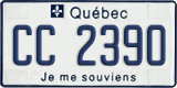 Quebec, Diplomatic (CC/CD 1234)