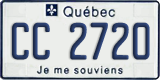 Quebec, Diplomatic (CC/CD 1234)