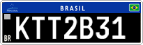 License plate of Brazil, Oldtimers (Mercosul)