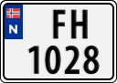 License plate of Norway, Trailers, motorcycles, special vehicles