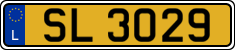License plate of Luxembourg, 2003 year system