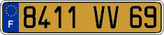 French license plate, FNI