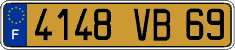 French license plate, FNI