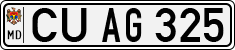 License plate of Moldova, Cars (1992)
