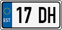 License plate of Estonia, Motorcycles