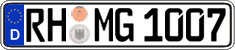 German license plate, Regular plates