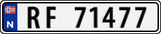 License plate of Norway, Cars