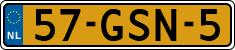 License plate of the Netherlands, Cars