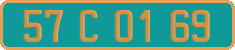 French license plate, Diplomatic