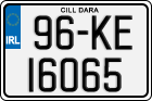 License plate of Ireland, Regular plates