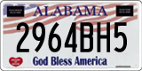 Alabama, God Bless America (1234AB5)