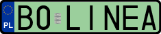 License plates of Poland, Vanity Plates