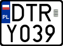 License plates of Poland, Regular car plates