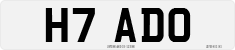 License plate of the United Kingdom, 1983 year system