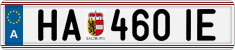 License plate of Austria, Regular plates
