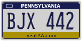 Pennsylvania, Vanity Plates