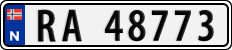 License plate of Norway, Cars