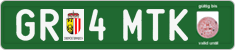 License plate of Austria, Export transit plates