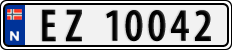 License plate of Norway, Cars