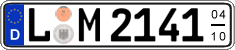 German license plate, Seasonal plates