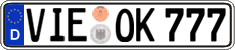 German license plate, Regular plates