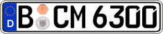 German license plate, Regular plates