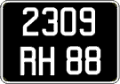 French license plate, FNI