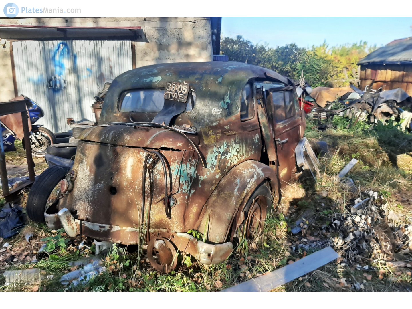 3805 ТАЕ, License plate without vehicle 