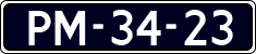 License plate of the Netherlands, Imported oldtimers (cars)