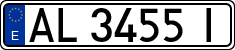 License plates of Spain, 1971 year series