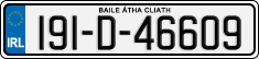 License plate of Ireland, Regular plates