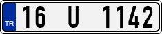 License plate of Turkey, Regular plates