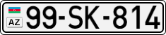 License plate of Azerbaijan, Cars