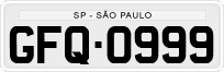 License plate of Brazil, Private owners (1990)