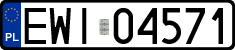 License plates of Poland, Regular car plates
