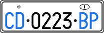 License plate of Italy, Diplomatic